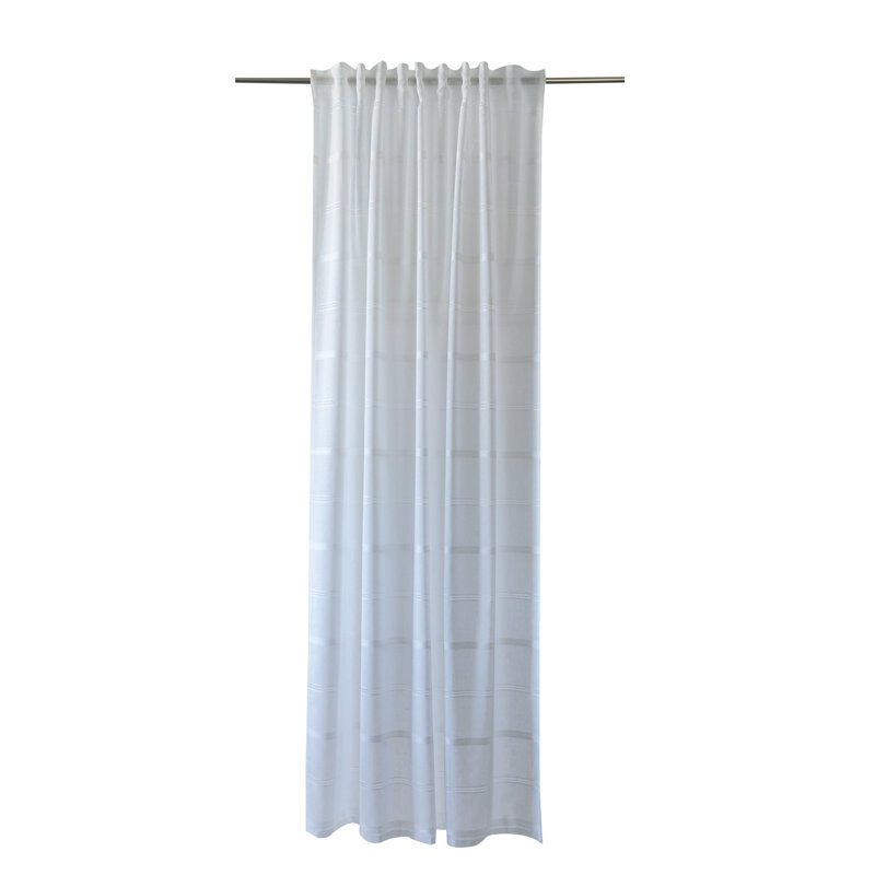 Haus am Meer Gardine Delray mit Kräuselband (1 Stück), halbtransparent